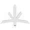Ekena Millwork Alberta Architectural Grade PVC Gable Bracket, 48"W x 32"H x 4"D x 4"F, 16/12 Pitch GBP048X32X0404ALB00 - alternate 3